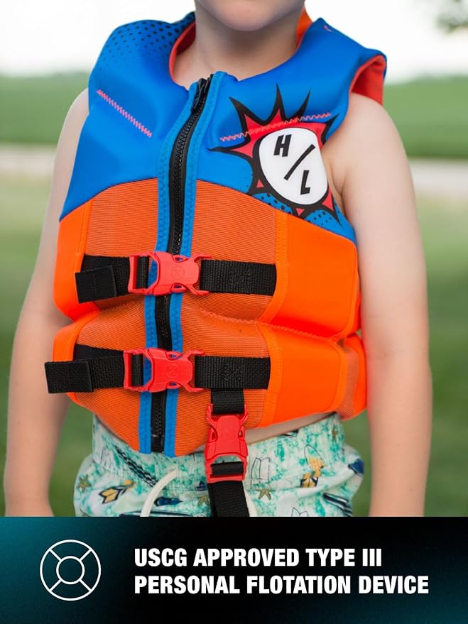 HyperLite Elite Infant/Toddler, Child & Youth Life Jackets – USCG Approved for Boating, Water Sports & Swimming