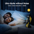 ONLYNEW Portable Fan Rechargeable, 20000mAh Cordless Battery Powered Fan with LED Lantern, USB C Battery Operated for Travel Bedroom Home Camping Tent Office Beach Desk Fishing Table (Yellow)