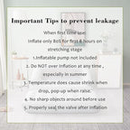 RAPTAVIS Inflatable Sofa Bed for Camping, Pool Float Couch Outdoor Flocked Mattress Bed with Armrest, Full Size