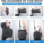 Collapsible Stool - Lightweight Folding Stool, 485lbs Capacity, Portable for Adults, Camping, Fishing, Hiking, Outdoor, Travel