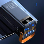 Solar Charger – External Battery Quick Charge 120 W, External Battery 50000 mAh Survival Equipment 4 Outputs and 3 Inputs Integrated Cables for Mobile Fishing Hiking Camping Outdoor(D)