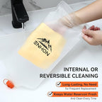 Enhon 2L Water Bag for Hiking Compatible with 28mm Sawyer Water Filter, Durable TPU Material Collapsible Bladder for Camping Fishing or Traveling, PVC Free Squeeze Pouch