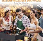 Camplux Double Propane Burner, Gas Burner Outdoor Stove Burner Gas, Up to 260,000 BTU/Hr Dual Burner Propane Stove with Propane Burner stand, Gas Burners for Cooking Outside Stove for Cooking Gas