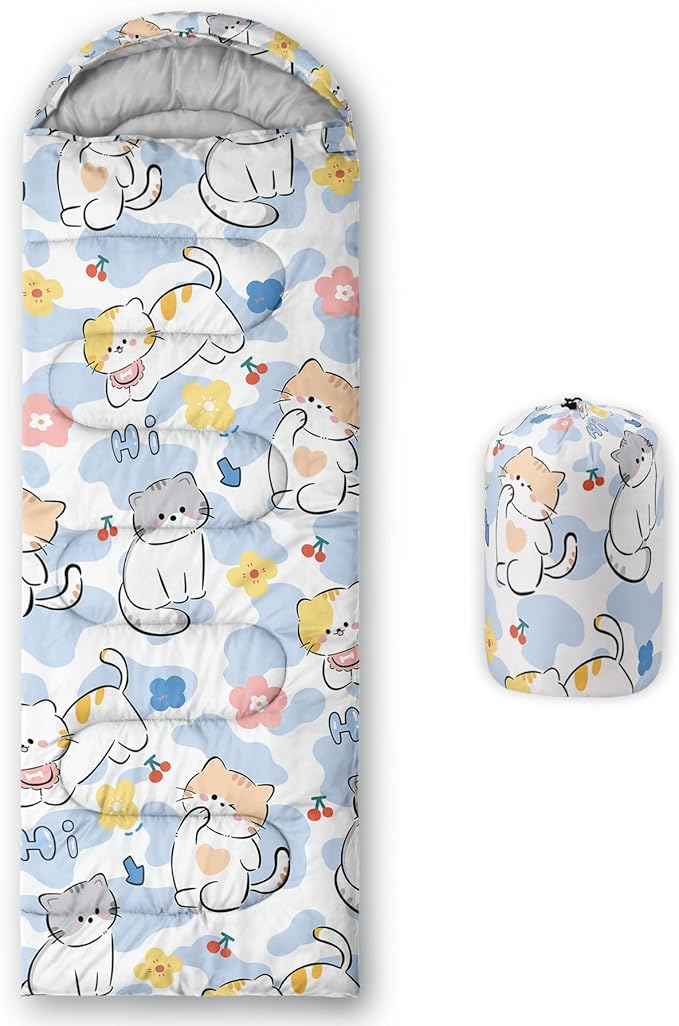 CVHOUSE Camping Sleeping Bags,3 Season Warm & Cool Weather,Lightweight,Waterproof Sleeping Bags for Adults & Kids,Traveling,and Outdoors,Camping Gear Equipment