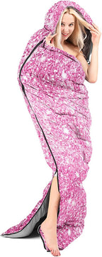 Sleeping Bags for Adults Kids,Backpacking Camping Sleeping Bag for Girls Boys Lightweight Waterproof Cold/Warm Weather Sleeping Bag for All Season