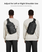 tomtoc 7L Sling Backpack Crossbody Bag for Men Women, EDC Daypack Chest Shoulder bag for 14-inch MacBook Pro M5, 13" MacBook Air/Pro, 13'' iPad Pro M5/iPad Air M3, Organized, Daily Use, Work, Travel-S