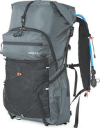 Hiking Backpack for Men and Women, 30L Waterproof Camping Backpack with 3L Water Bladder and Rain Cover, Lightweight Outdoor Sport Travel Daypack Rucksack for Climbing Cycling (Dark gray)