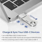 Elebase for Samsung Galaxy Tab S10 Adapter,USB to USB C Adaptor 4Pack,Type C Female to A Male Cable Converter for Tab S9 S8 A9 A8 Lite,S25 S24 S23 S22,Note 20 10 9 8,A55 A54 A35 A34 A23 A25 A15 A14 5G