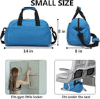 14 inch Small Gym Bag for Women & Men, Mini Duffel Bag for Travel Sports Lightweight Carry On Bag,Navy Blue