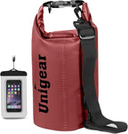 Unigear Dry Bag Waterproof, 2L/5L/10L/20L/30L/40L Floating and Lightweight Bags for Kayaking, Boating, Fishing, Swimming and Camping with Waterproof Phone Case