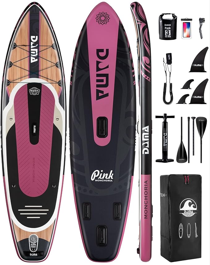 DAMA 11'*34"*6" Stand Up Paddle Board, Inflatable Paddle Board,Inflatable Paddle Boards for Adults w/a Wide, Smooth and Non Slip Deck, Versatile Styles, Suitable for Adults