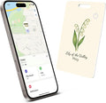 Wallet Tracker Card (iOS Only), Rechargeable Bluetooth Smart Tracking for Apple Find My Compatible Anti Tracker for Men Women Slim Item Locator for Purse Passport Key Luggage Tag (1Pcs/May FLR)