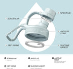 IDEUS Insulated Water Bottle 12oz, Stainless Steel Insulated Water Bottle For School, Insulated Bottles With Straws Leakproof, Vacuum Double Wall Water Bottles For Boys And Girls With 2 Lids, BPA Free