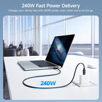 Cable Matters 20Gbps USB C to USB C Monitor Cable - 3ft / 0.9m, Supports Up to [8K@30Hz / 4K@120Hz Video, 240W Charging, 20Gbps Data Transfer], USBC Video Cable, Works with CarPlay, Android Auto