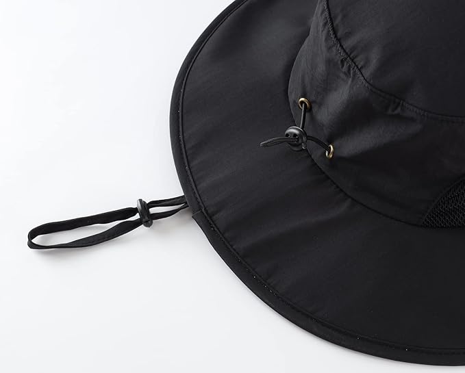 Home Prefer UPF50+ Mens Sun Hat Wide Brim Fishing Hat for Men UV Protection Womens Beach Bucket Hat for Golf Hiking Gardening