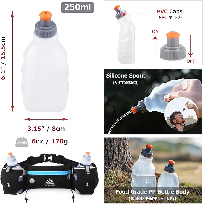 Azarxis Hydration Running Vest Backpack Pack 5L 5.5L for Women and Men Jogging Trail Race Marathon Cycling Hiking