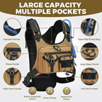 USA Original Patent Running Hydration Vest Backpack, Lightweight Chest Pack with 2.0L Water Bladder Bag Daypack for Hiking Running Cycling Race Marathon for Women Men