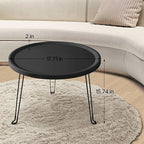 Home or Outdoor Multi-Functional Folding Portable Space-Saving Table (Black)
