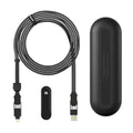 Rolling Square, inCharge XL, 6-in-1 Multi Charging Cable, 100W Ultra-Fast Charging Power, 10 Ft/3m, Urban Black