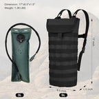 5L Hydration Pack, Water Backpack with 3L Water Bladder, MOLLE System for Outdoor Hiking, Biking, Running