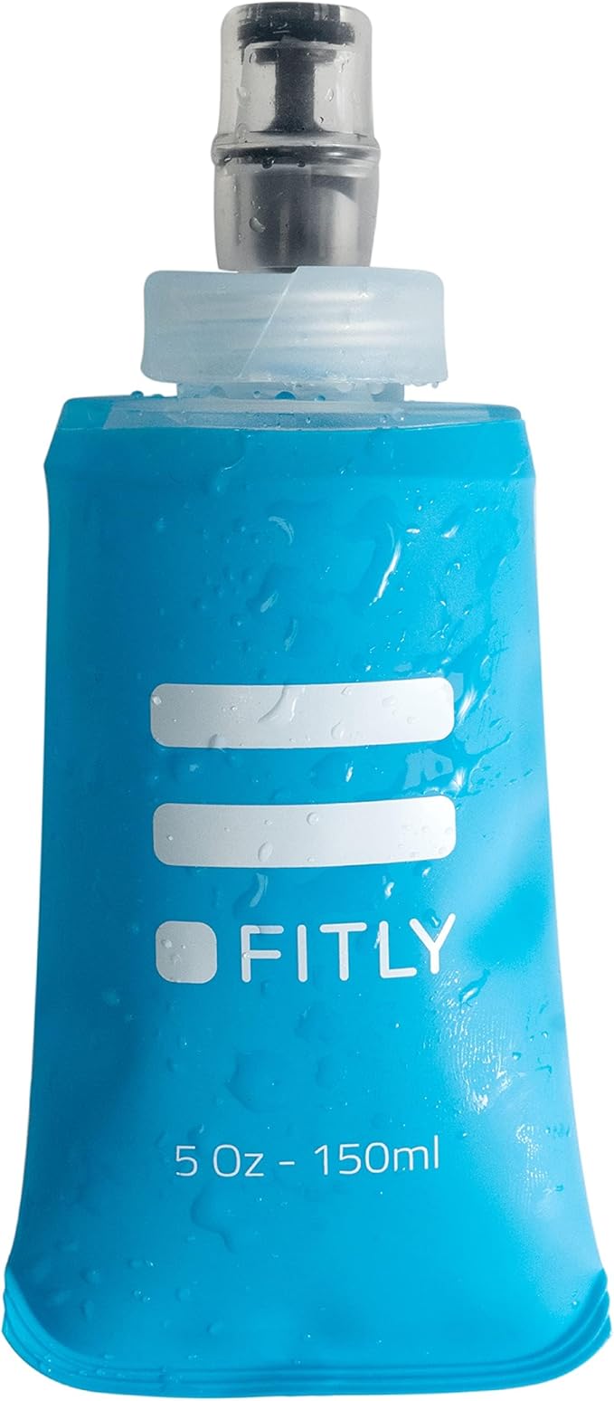Soft Flask - Shrink As You Drink Soft Water Bottle for Hydration Pack - Folding Water Bottle Ideal for Running, Hiking, Cycling, Climbing & Rigorous Activity