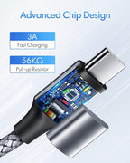 etguuds USB C to USB C Cable 2ft, 2-Pack 60W USBC to USBC Cord, Type C to C Charger Cable Fast Charging for iPhone 17 16 15 Pro Max Plus Air, Samsung Galaxy S25 S24 S23, for MacBook/iPad, Pixel
