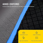 FAIR WIND Oversized Fully Padded Camping Chair, Heavy Duty Quad Fold Arm Chair Support 350 LBS with Cup Holder, Collapsible Lumbar Back Chair Portable for Outdoor, Blue