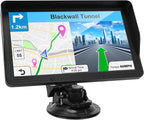 GPS Navigator for Car Truck RV - 9 Inch HD Navigation System with 2025 Maps, Free Lifetime Updates, Custom Truck Routing (Blue)