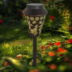 Solar Pathway Lights, Hummingbird Metal Copper Lantern for Garden, Patio, Lawn, Walkway, Outdoor Waterproof Landscape Lighting Decorative, Ideal Gifts for Women, Mom, Grandma