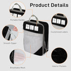 Compression Packing Cubes for Travel 6 Set Expandable Packing Organizers Durable Luggage Bags Organizers for Suitcases Travel Accessories (Black)