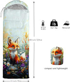 AILONEN Outer Space Astronaut Camping Sleeping Bags,Lightweight & Waterproof,3 Season Warm & Cool Weather,Cartoon Sleeping Bags for Kids,Boys Girls Travelling,Outdoors