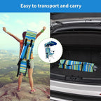 Portable Camping Chair with Adjustable Canopy Shade- Folding Camping Lounge Chair with Cup Holder & Side Pocket for Outdoor Camping, Fishing, Beach - Support 330 LBS (Streak)