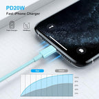 [ Apple MFi Certified ] iPhone Charger 3ft, Lightning to USB Cable 3 Feet, Fast Apple Charging Cable Cord 3 Foot for iPhone 14 Pro Max/13 Pro Max/12 Mini /11 Pro/11/XS/XR/8/7/6s/6/5S/iPad/Air.