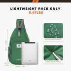 SKYSPER Sling Bag RFID Crossbody Sling Backpack Cross Body Shoulder Bag Travel Hiking Daypack for Women Men