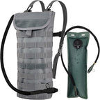 5L Hydration Pack, Water Backpack with 3L Water Bladder, MOLLE System for Outdoor Hiking, Biking, Running
