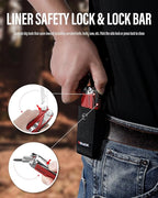 Multitool, 21-in-1 Multi Tool Pliers with Safety Locking and Spring-Action Scissors, Heavy-duty Stainless Steel Multi-tool Set with Nylon Sheath for Work, Home, Garden, DIY & Auto