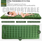 MEETPEAK Extra Thickness 5 Inch Inflatable Sleeping Pad Built-in Pump, Durable Waterproof Camping Air Mattress for Backpacking Traveling Hiking, Compact & Lightweight Camping Sleeping Mat
