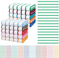 EBOOT 10 Pack Oversized Beach Towel Set Extra Large Pool Towels Microfiber Quick Dry Swim Blanket for Adult Women Men Face Hand Body Bath Travel Pool (Mixed Color,36 x 72 Inch,Classic Stripe)
