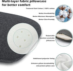 Memory Foam Camping Pillow - Lightweight & Portable Small Travel Pillow for Airplane & Train Travel, Camping, Backpacking, Removable Washable Cover, Easy to Clean, Includes Storage Bag