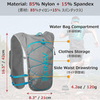 Azarxis Hydration Running Vest Backpack Pack 5L 5.5L for Women and Men Jogging Trail Race Marathon Cycling Hiking