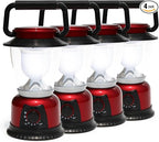 Camping Lantern Battery Powered Decorative Variable Power Retro Light, Adjustable Brightness Dimmable Camping Lamp for Hiking, Fishing, Repairing and Emergency Lighting 4 Pack (4)