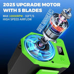 Portable Waist Fan 10000mAh Personal Shirt Fans Rechargeable Up to 19H Runtime, Wearable Clip on Belt Fan for Outdoor, Jobsite, Farms - 4 Speeds MAX 10000RPM