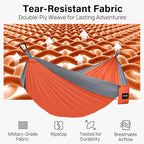 Kootek Camping Hammock, Portable Hammocks with Tree Straps & Attached Carry Bag, Camping Essentials Gear, Perfect for Outside Indoor Hiking Beach Backpack Travel