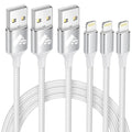 iPhone Charger 3Pack 3FT [Apple MFi Certified] USB Lightning Cable Fast Charging iPhone Charger Cord Nylon Braided iPhone Cable Charging Cord for iPhone 14/13/12/11 Pro/11/XS MAX/XR/8/7/6s Plus, iPad