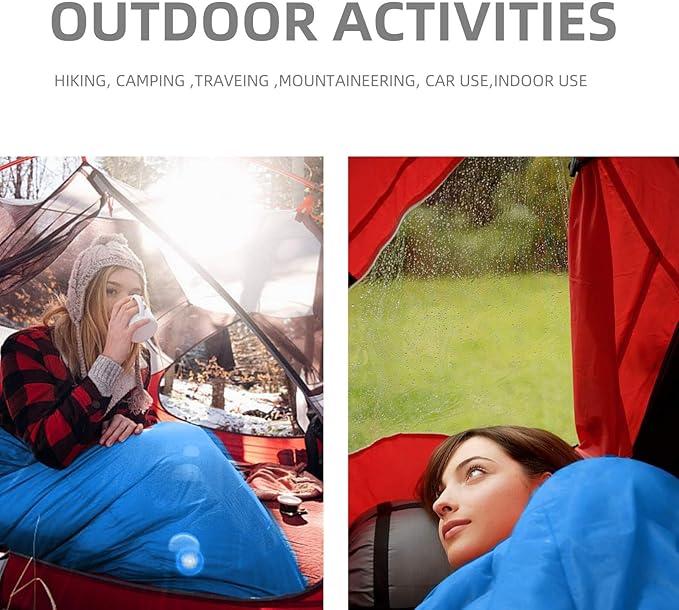 Sleeping Bags for Adults，Lightweight Waterproof Compact Sleeping Bag with Stuff Sack for Warm Camping Cold Hiking Traveling Outdoor Activities