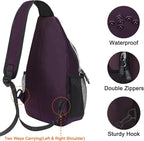 MOSISO Sling Backpack, Multipurpose Crossbody Shoulder Bag Travel Hiking Daypack