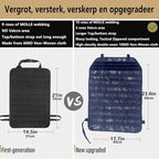 Universal Tactical Car Seat Back Organizer Bag Tactical Molle Vehicle Organizers Panel Vehicle Protector Organizers with 5 Detachable Pouches for Car Truck Ford Jeep (Upgraded D model Black camo)