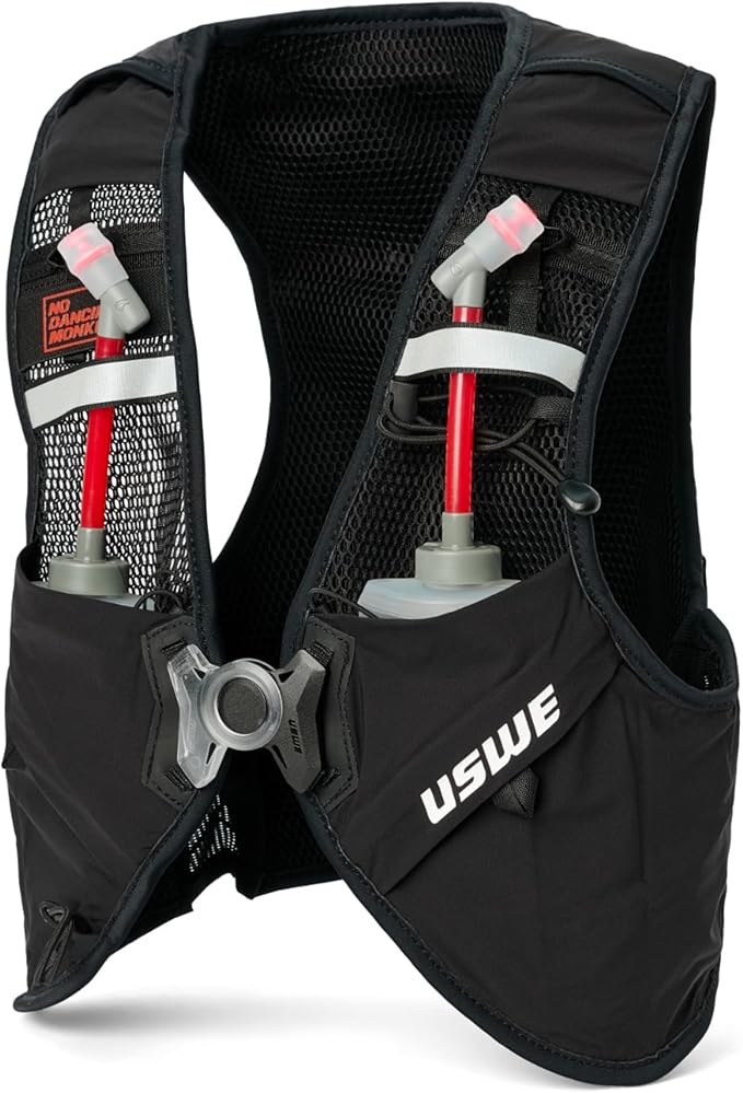 USWE Pace - Running Vest Hydration Pack with 2 x 500ml UltraFlask, Backpack for Men and Women