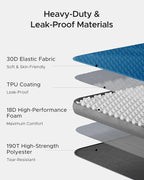 ACACIA 4.3" Thick Self Inflating Sleeping Pad with Foam | Innovative Y-Shaped Telescopic Structure | Ultraportable Camping Mattress | Outdoor Compact Air Mat for Tent Car |