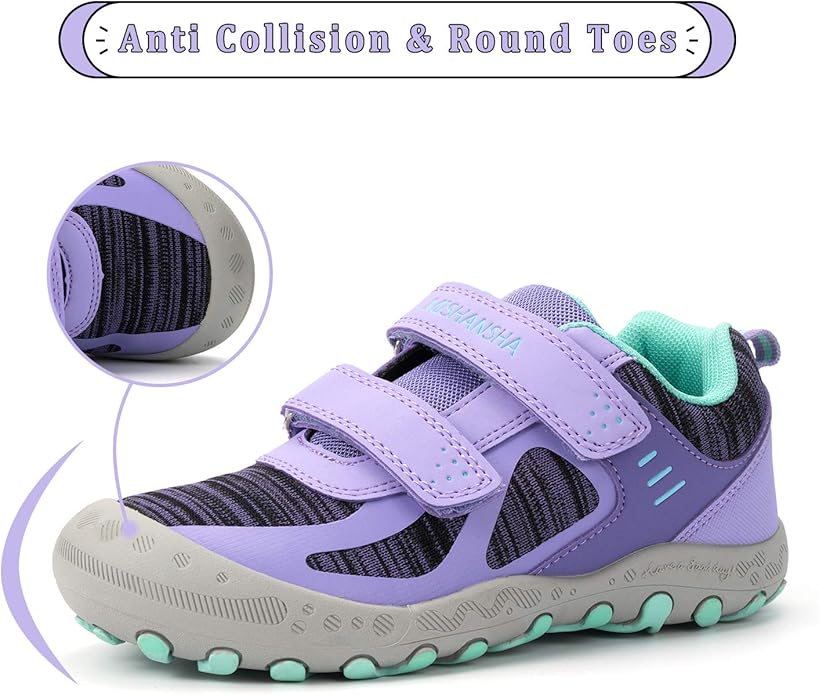 Mishansha Boy's Girl's Hiking Shoes Low Top Sneakers Outdoor Trekking Walking Climbing Running Shoes